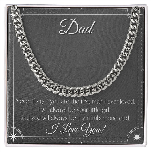 Dad (Daughter) Cuban Link Chain