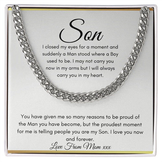 Son (Mom) Cuban Link Chain